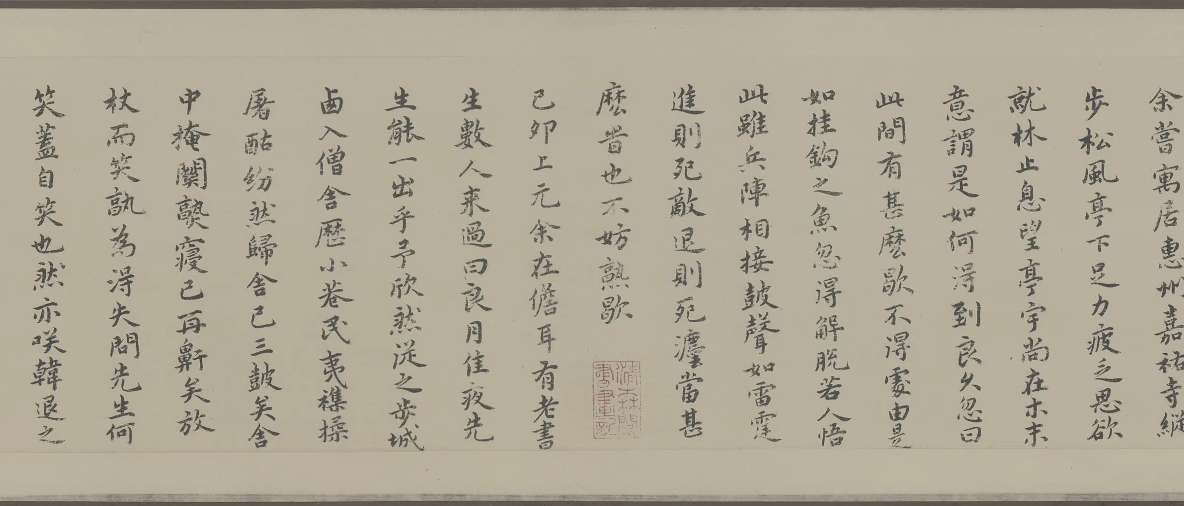 明朝【祝允明】《书东坡游记小楷全卷纸本》 第9张
