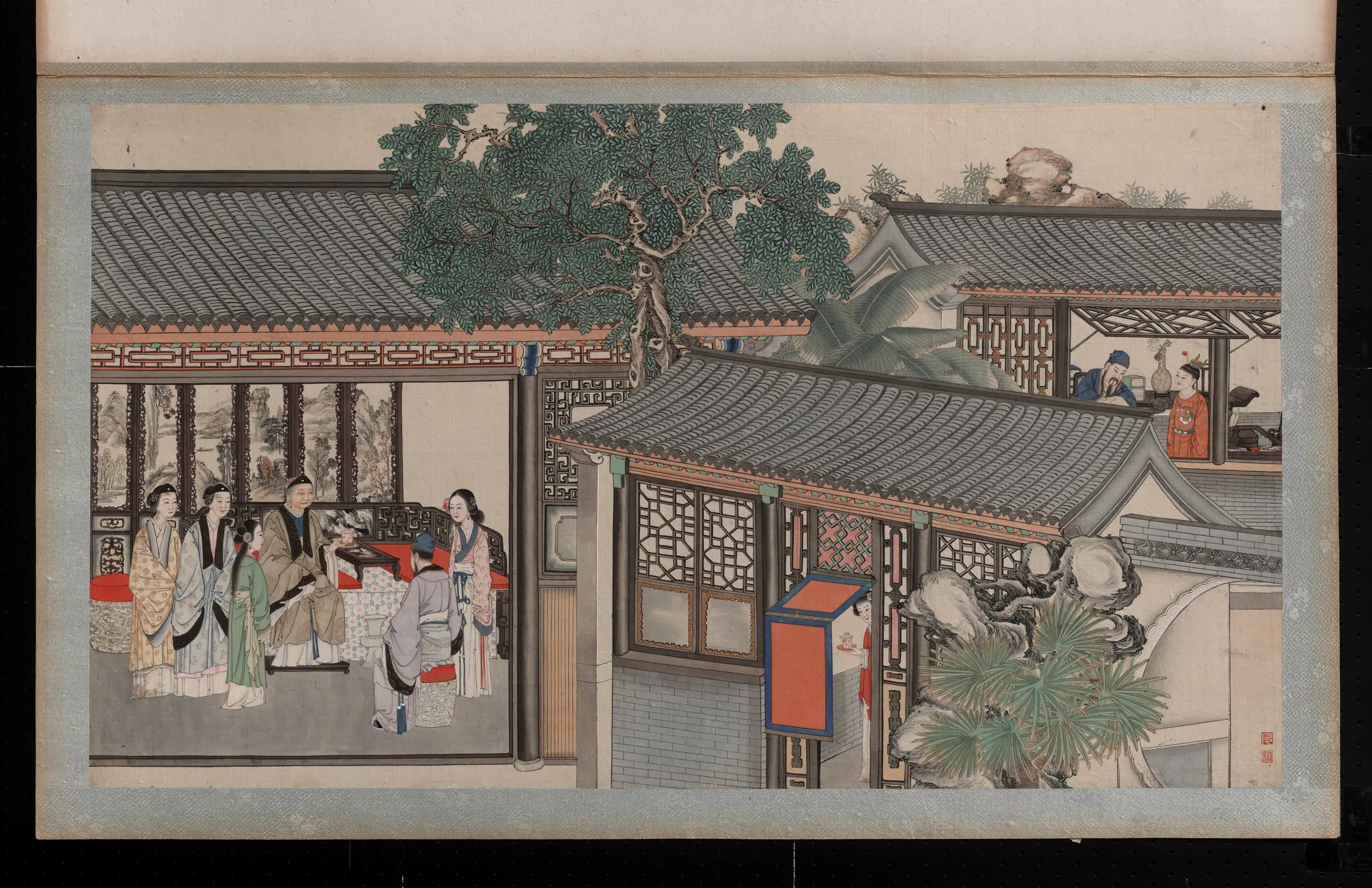 【孙温】《红楼梦画册第一版-试文字宝玉始提亲》 第1张