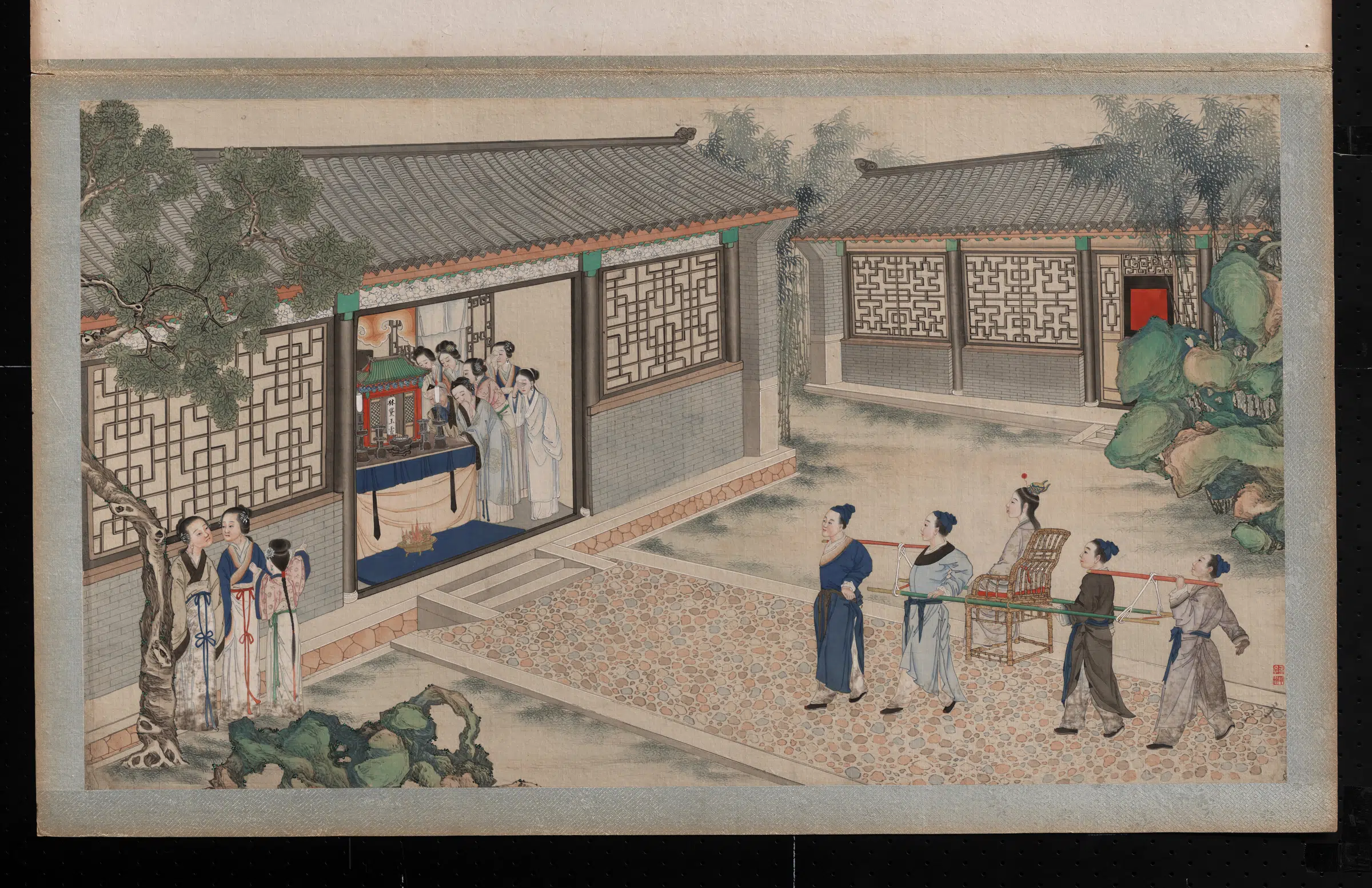 【孙温】《红楼梦画册第一版-病神瑛泪洒相思地》