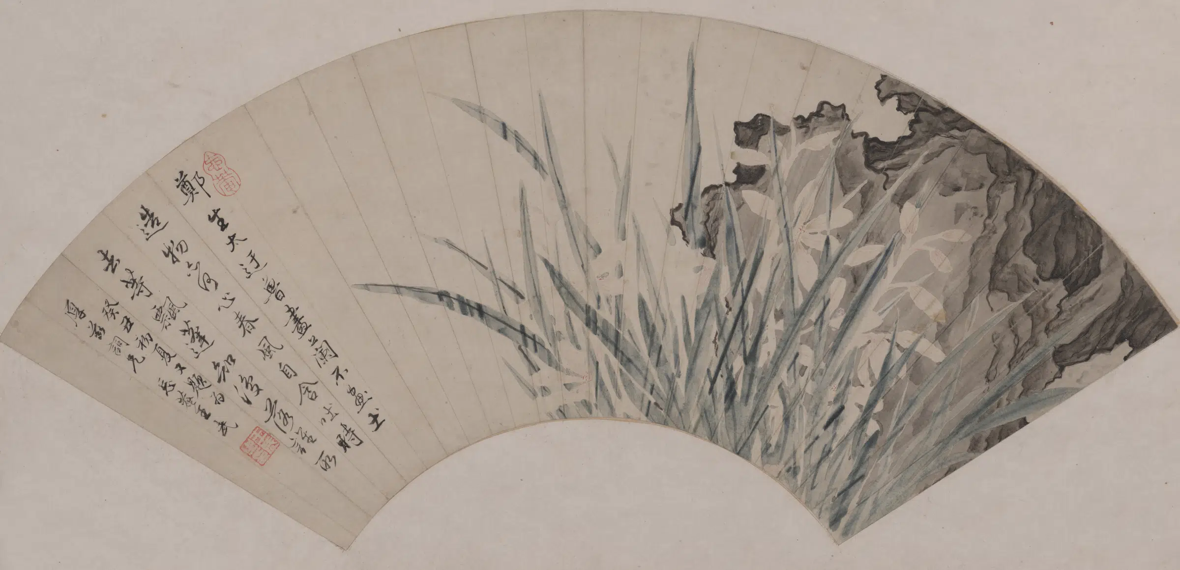 【王武】《兰石图》 第1张