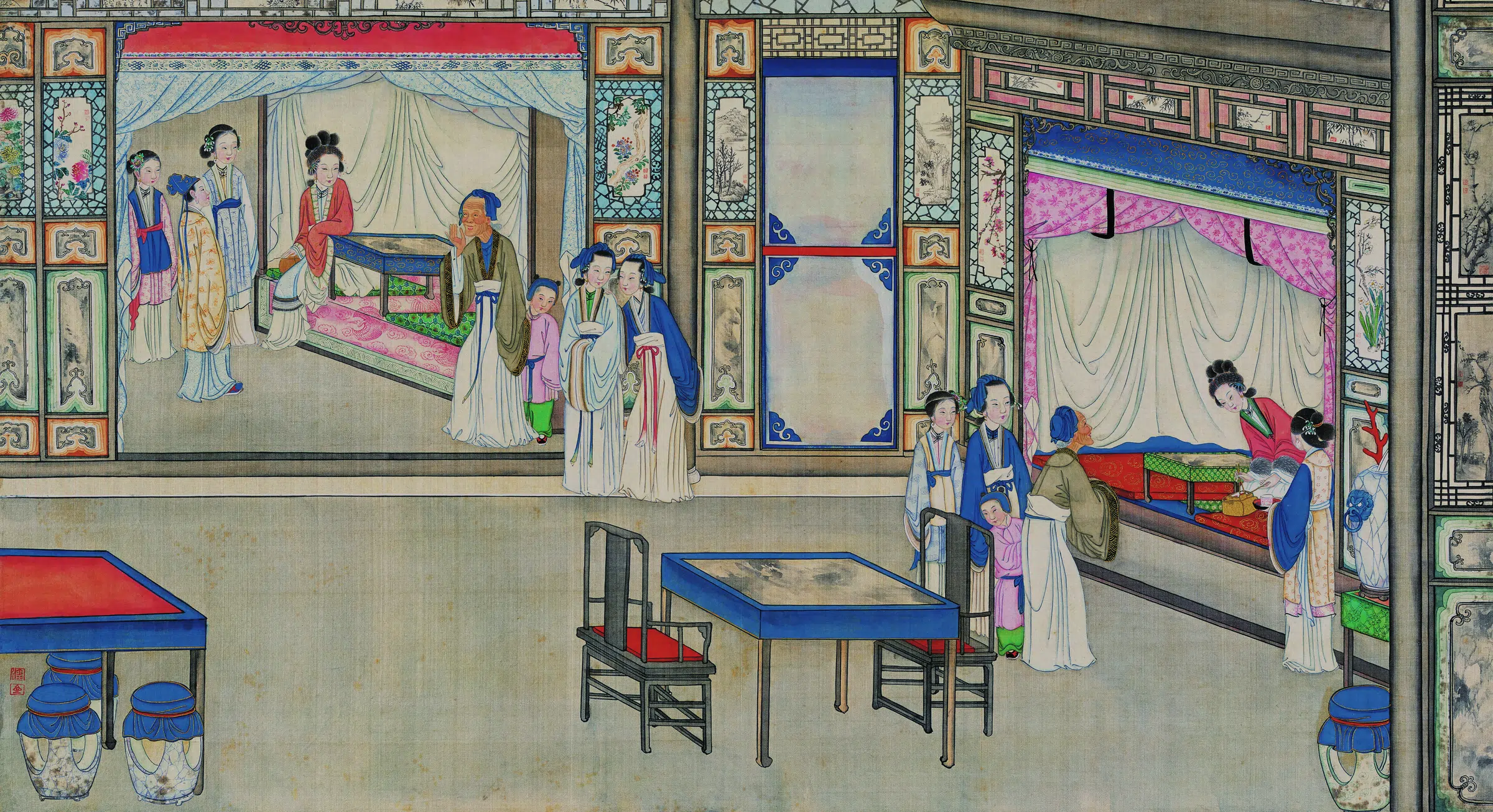 【孙温】《红楼梦图册第二版高清-06贾蓉借物言谈隐情》 第1张