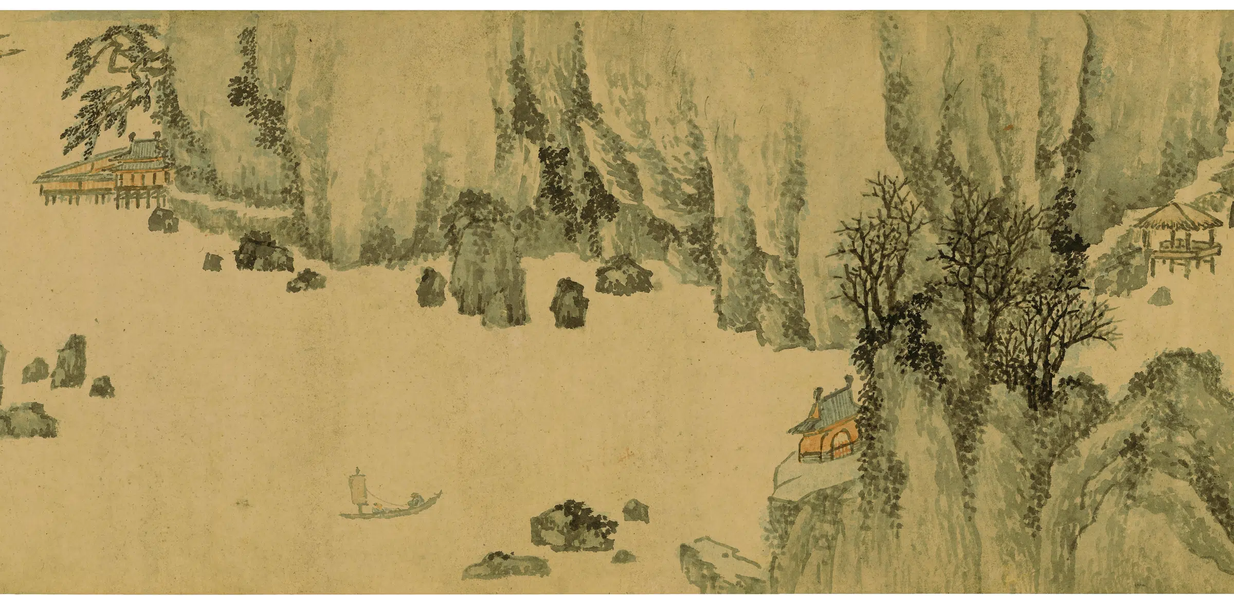 明朝【张复】《溪山过雨图卷》 第3张 明朝【张复】《溪山过雨图卷》 第3张