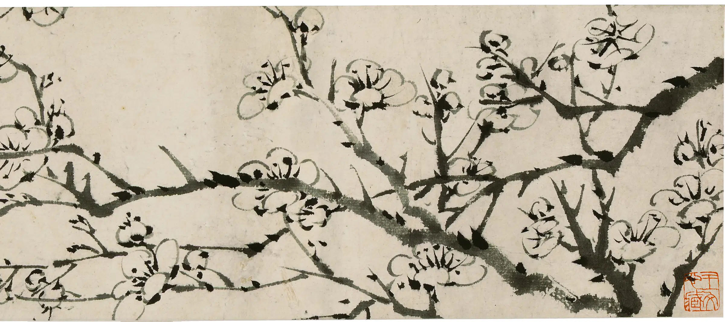 清代【金农】《寒梅一枝画卷》 第12张 清代【金农】《寒梅一枝画卷》 第12张