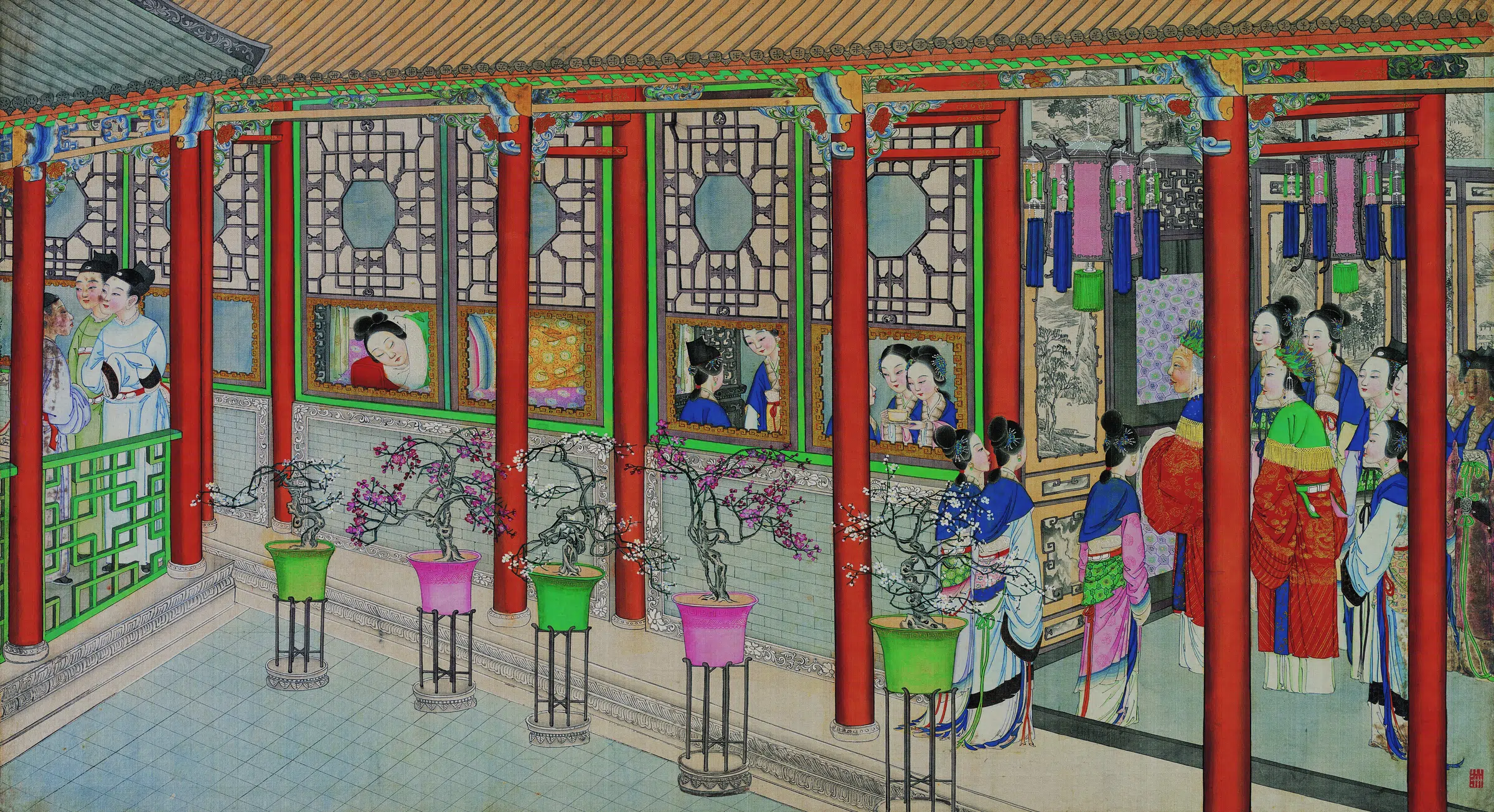 【孙温】《红楼梦图册第二版高清-95因讹成实元妃薨逝》 第1张
