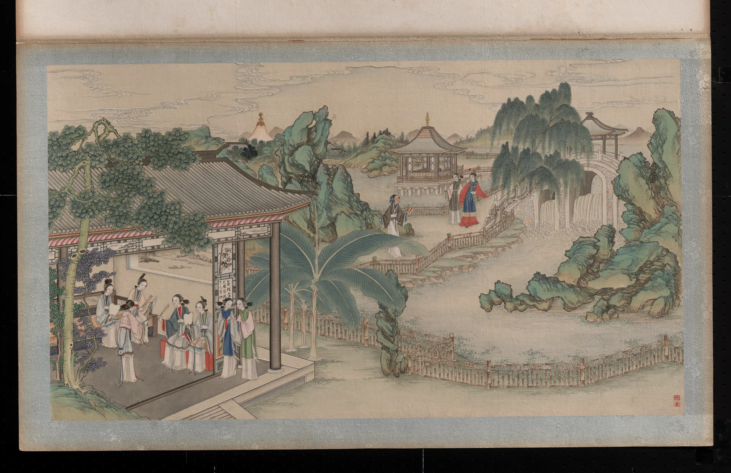 【孙温】《红楼梦画册第一版-贾芸寄书送花宝玉》 第1张 【孙温】《红楼梦画册第一版-贾芸寄书送花宝玉》 第1张