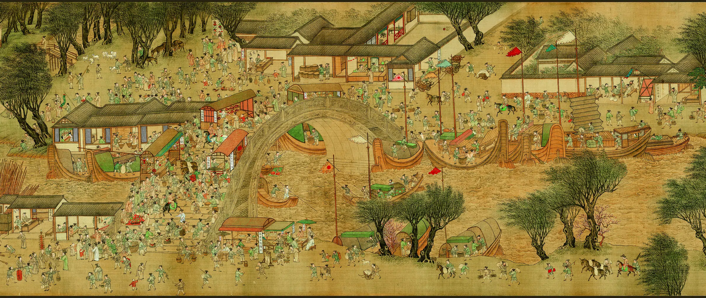 明朝【仇英】《清明上河图(全卷绢本)》 第14张 明朝【仇英】《清明上河图(全卷绢本)》 第14张