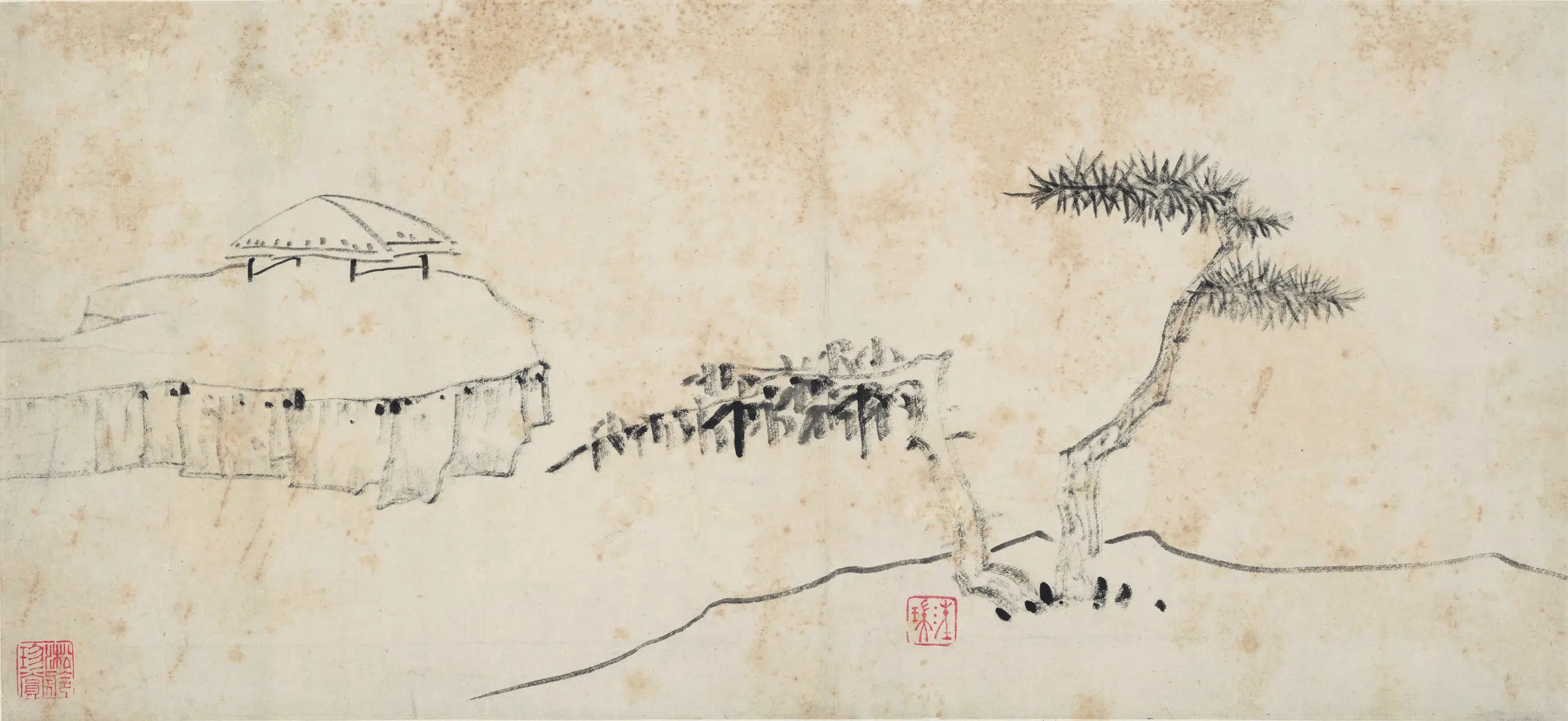 清代【汪之瑞】《山水册页-2》 第1张